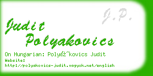 judit polyakovics business card